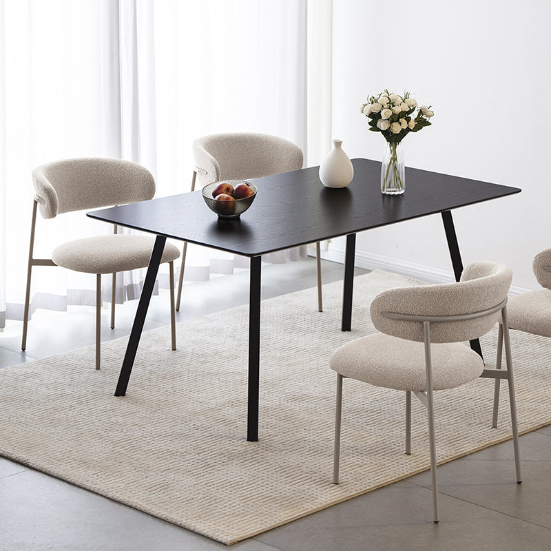 Esszimmerstuhl Zahra [2er Set] [Boucle-Stoff]  [⌀ 1.9 cm] Ofcasafurniture DE