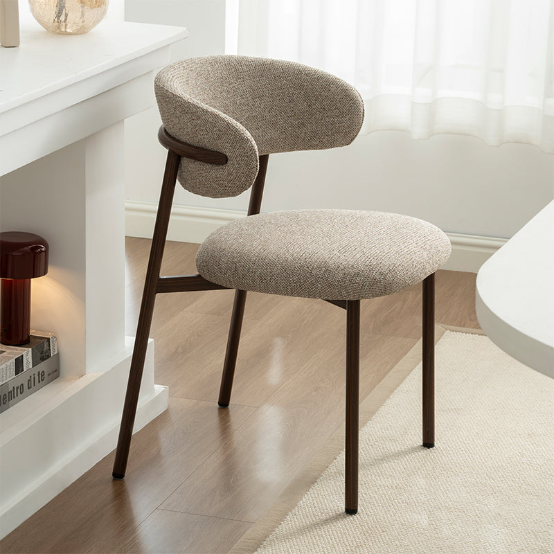 Esszimmerstuhl Zahra S [2er Set] [Leinen-Stoff]  [⌀ 2.5 cm]