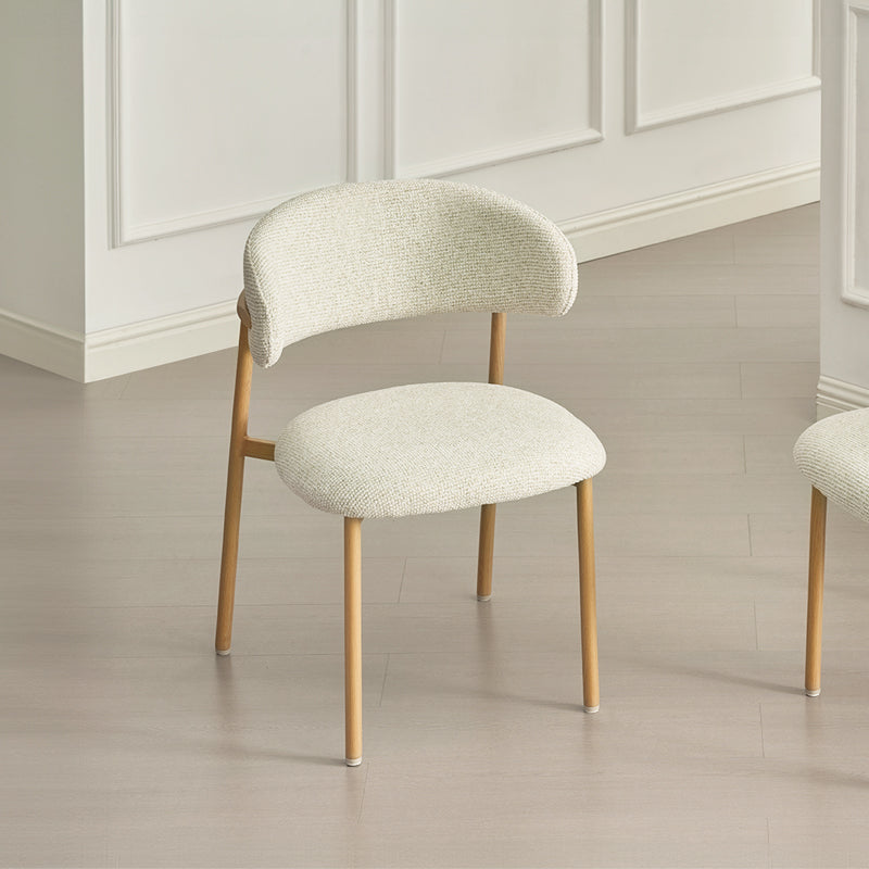Esszimmerstuhl Zahra S [2er Set] [Leinenoptik-Stoff]  [⌀ 2.5 cm]