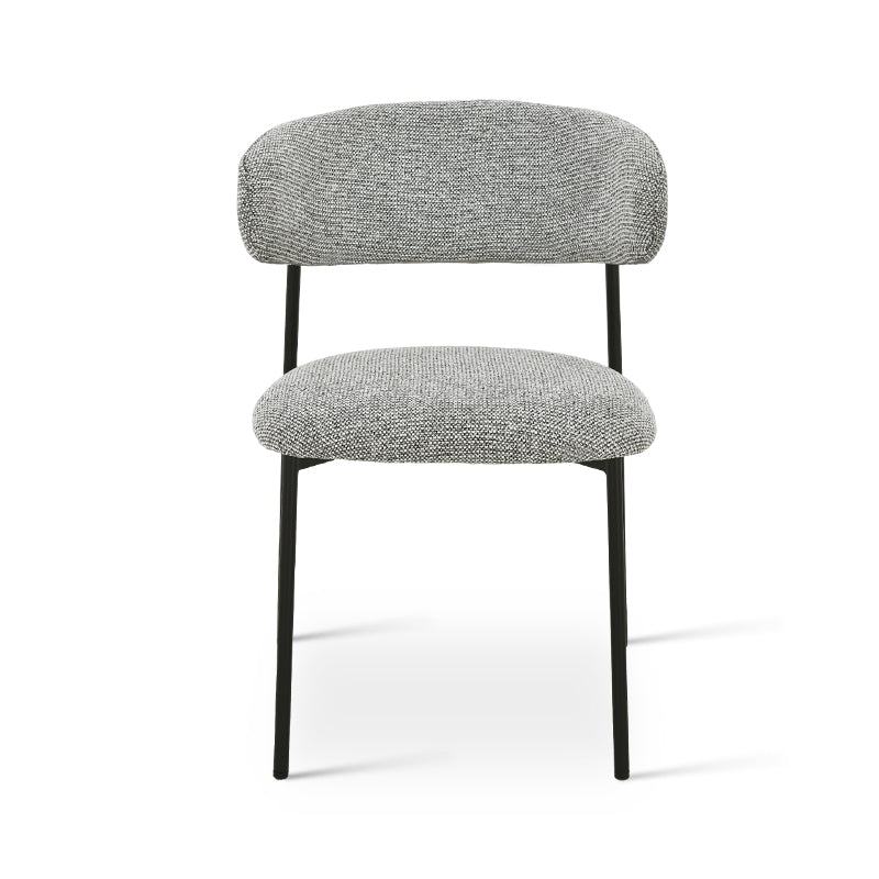 Esszimmerstuhl Zahra [2er Set] [Boucle-Stoff] [Leinenoptik-Stoff]  [⌀ 1.9 cm]