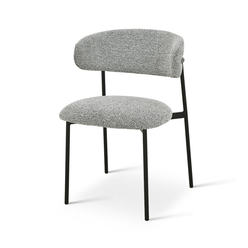 Esszimmerstuhl Zahra [2er Set] [Boucle-Stoff] [Leinenoptik-Stoff]  [⌀ 1.9 cm]