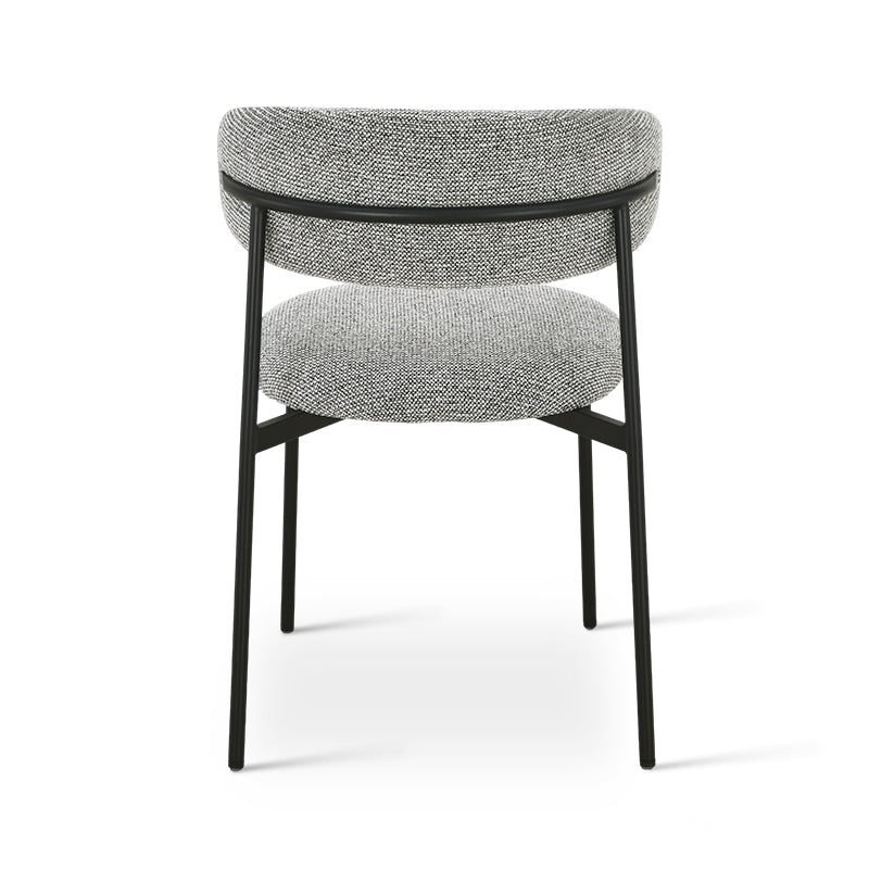 Esszimmerstuhl Zahra [2er Set] [Boucle-Stoff] [Leinenoptik-Stoff]  [⌀ 1.9 cm]