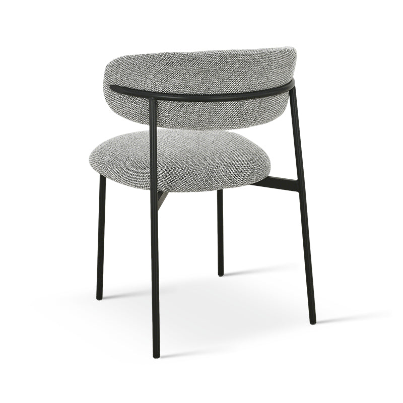 Esszimmerstuhl Zahra [2er Set] [Boucle-Stoff] [Leinenoptik-Stoff]  [⌀ 1.9 cm]