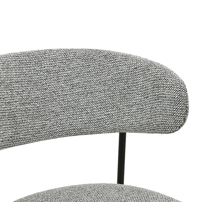 Esszimmerstuhl Zahra [2er Set] [Boucle-Stoff] [Leinenoptik-Stoff]  [⌀ 1.9 cm]