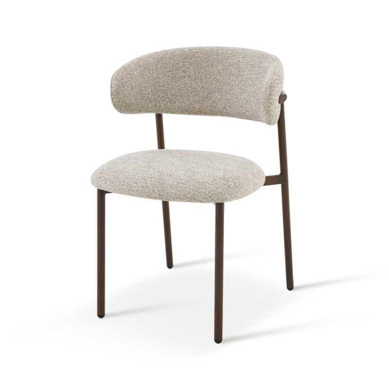 Esszimmerstuhl Zahra S [2er Set] [Boucle-Stoff]  [⌀ 2.5 cm] Ofcasafurniture DE