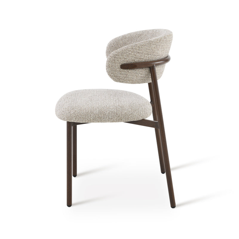 Esszimmerstuhl Zahra S [2er Set] [Boucle-Stoff]  [⌀ 2.5 cm] Ofcasafurniture DE