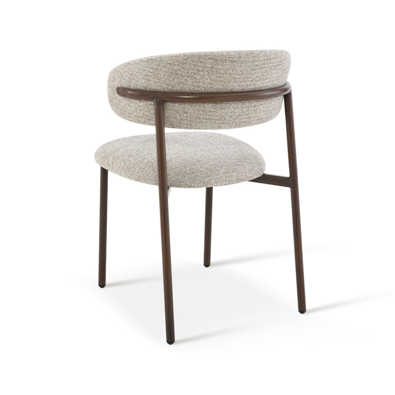Esszimmerstuhl Zahra S [2er Set] [Boucle-Stoff]  [⌀ 2.5 cm] Ofcasafurniture DE