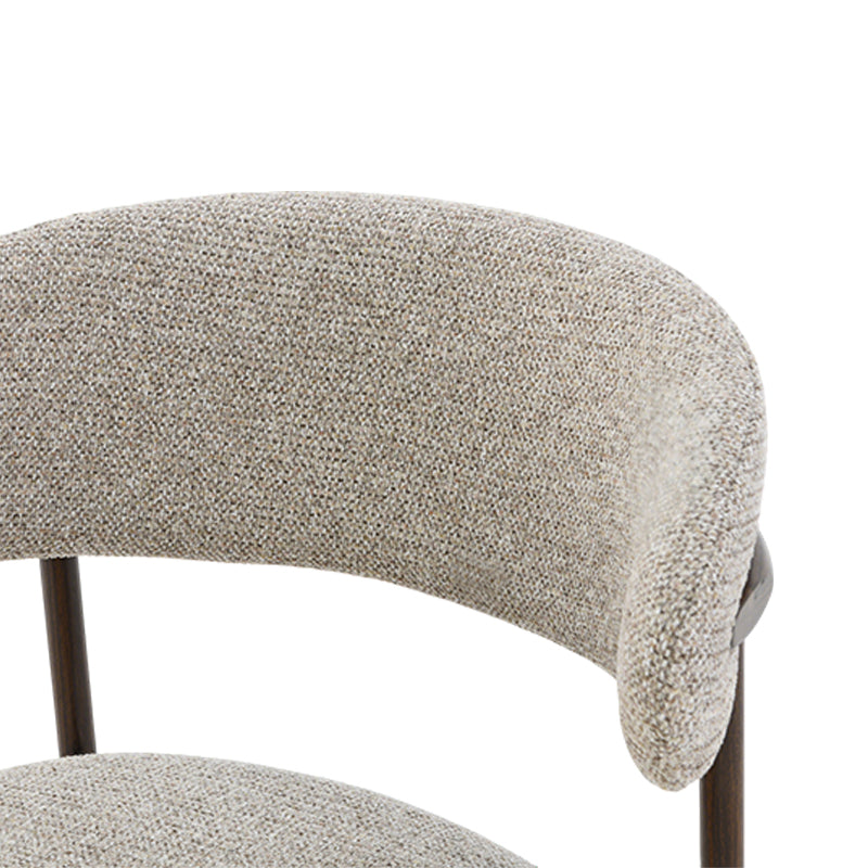 Esszimmerstuhl Zahra S [2er Set] [Boucle-Stoff]  [⌀ 2.5 cm] Ofcasafurniture DE