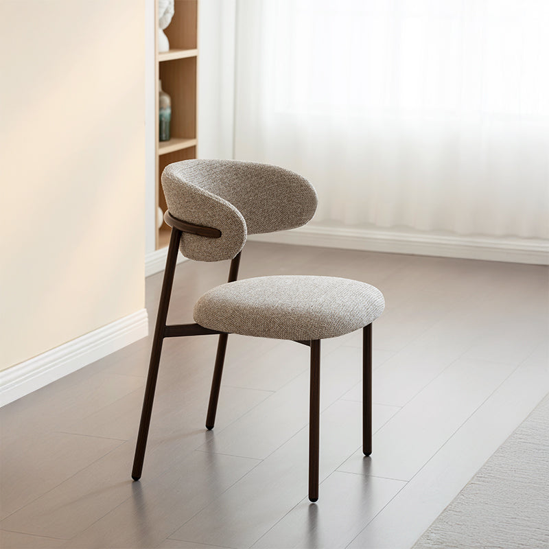 Esszimmerstuhl Zahra S [2er Set] [Boucle-Stoff]  [⌀ 2.5 cm] Ofcasafurniture DE