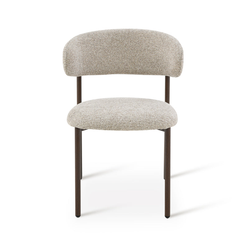 Esszimmerstuhl Zahra S [2er Set] [Boucle-Stoff]  [⌀ 2.5 cm] Ofcasafurniture DE