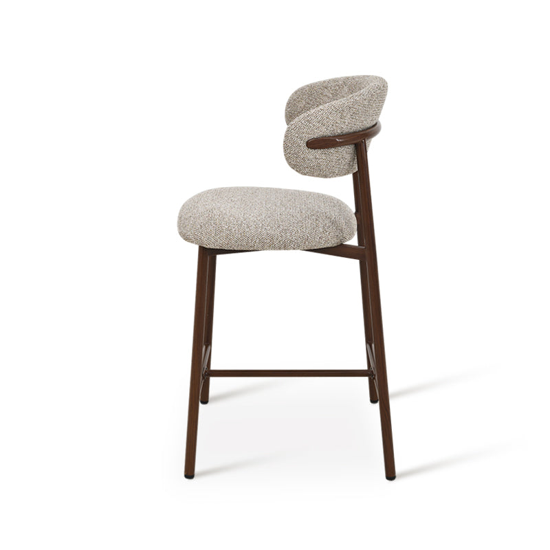 Zahra S Barhocker [2er-Set] [Leinen-Stoff] [65 cm] [⌀ 2.5 cm]