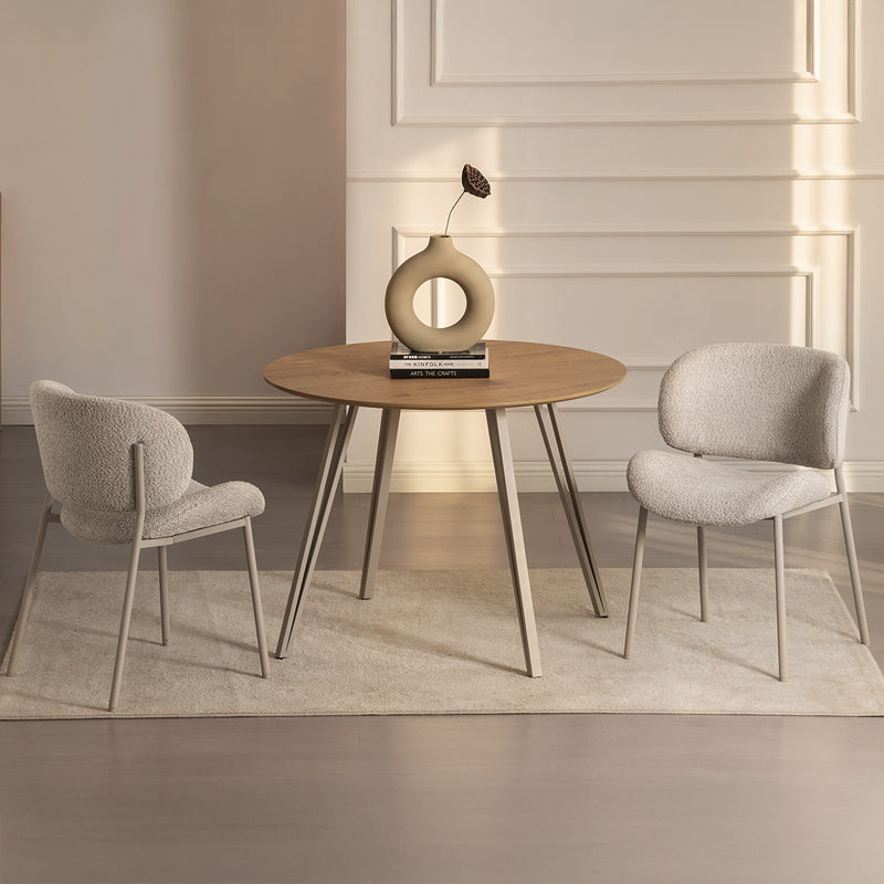 Esszimmerstuhl Hadley [2er Set] [Boucle]