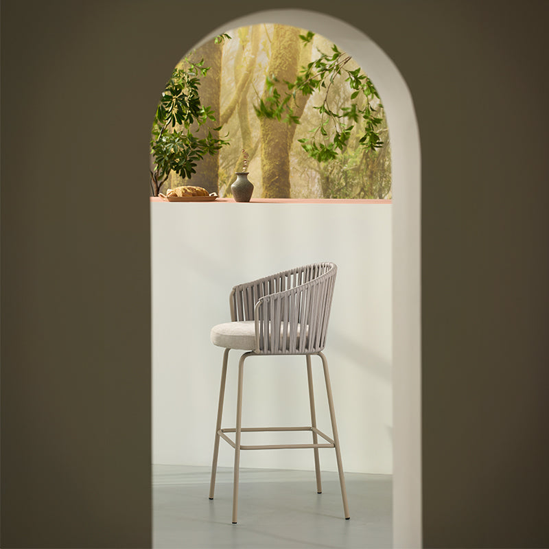 Louisa Barhocker [2er-Set] [Leinenoptik-Stoff] [65 cm]