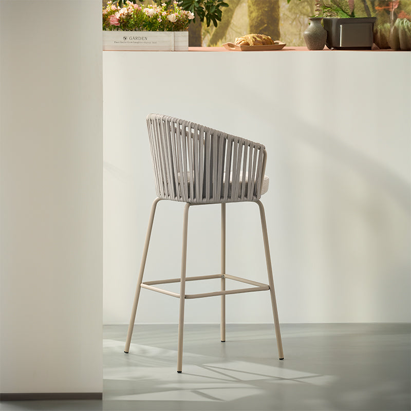 Louisa Barhocker [2er-Set] [Leinenoptik-Stoff] [65 cm]
