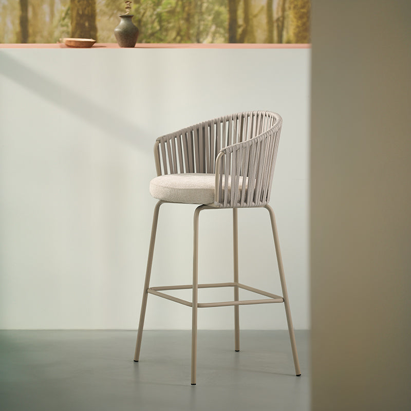 Louisa Barhocker [2er-Set] [Leinenoptik-Stoff] [65 cm]