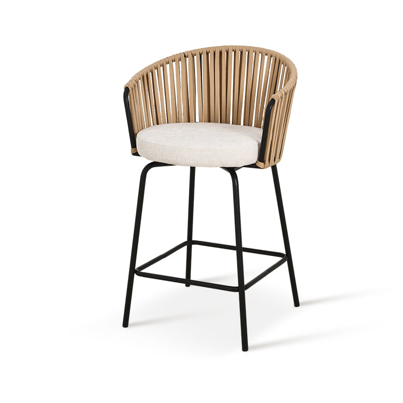 Louisa Barhocker [2er-Set] [Leinenoptik-Stoff] [65 cm]