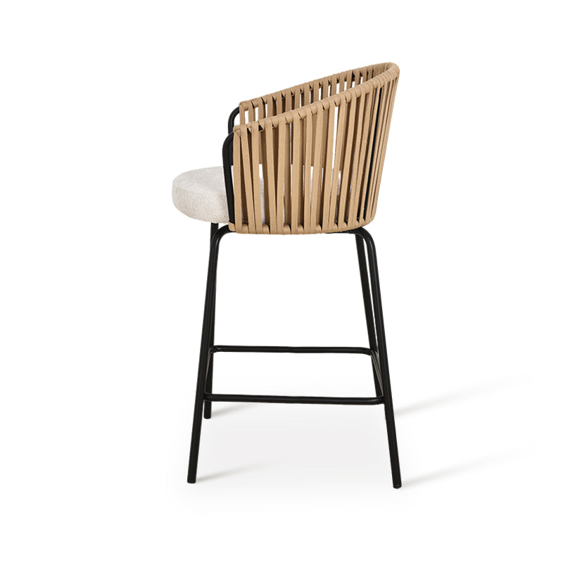 Louisa Barhocker [2er-Set] [Leinenoptik-Stoff] [65 cm]