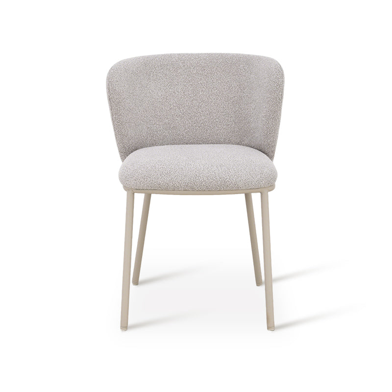 Esszimmerstuhl Karin [2er Set] [Boucle & Leinenoptik-Stoff]