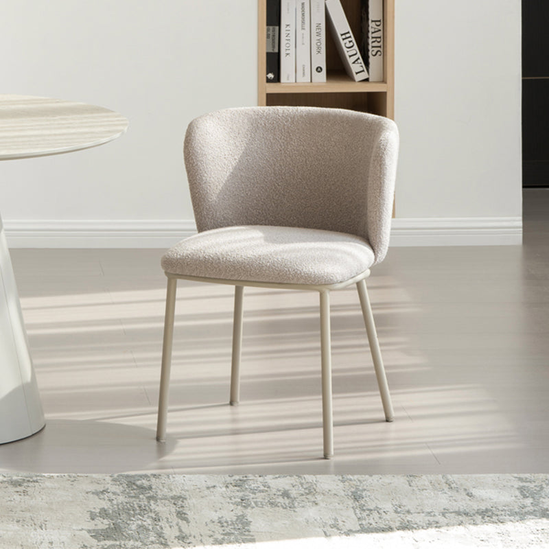 Esszimmerstuhl Karin [2er Set] [Boucle & Leinenoptik-Stoff]