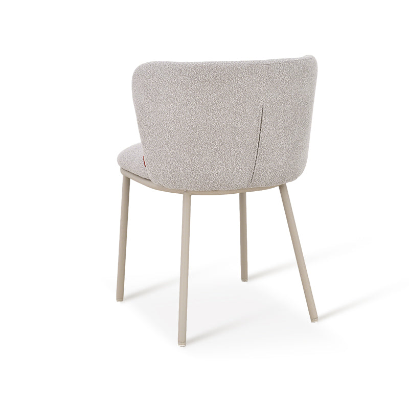 Esszimmerstuhl Karin [2er Set] [Boucle & Leinenoptik-Stoff]