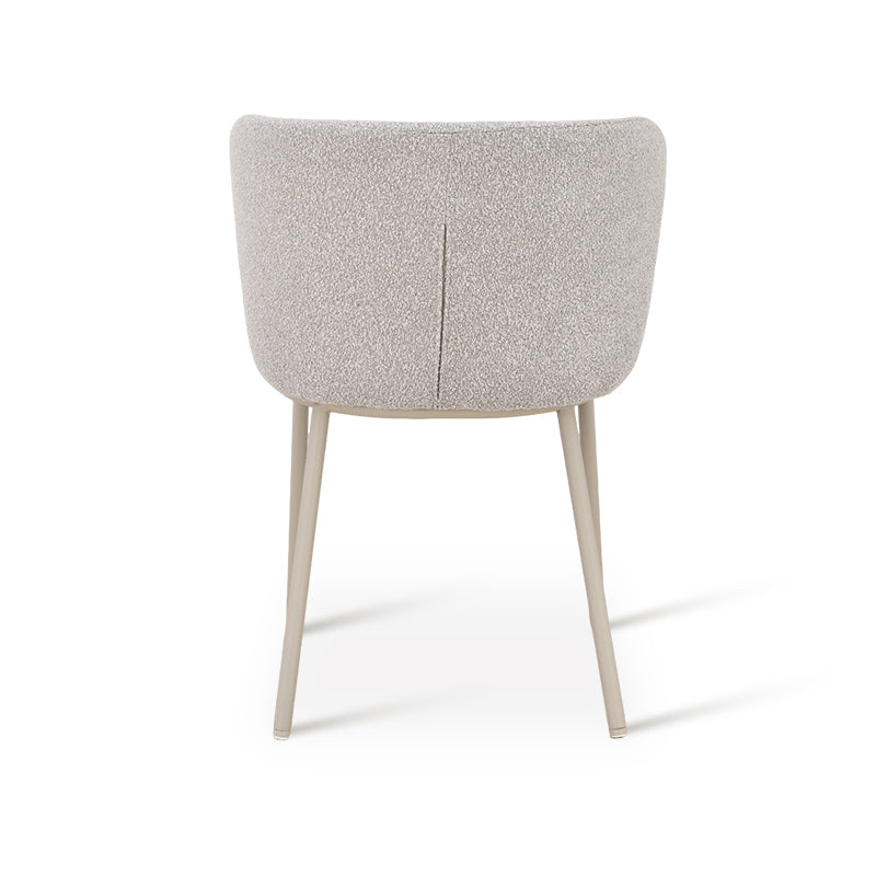 Esszimmerstuhl Karin [2er Set] [Boucle & Leinenoptik-Stoff]