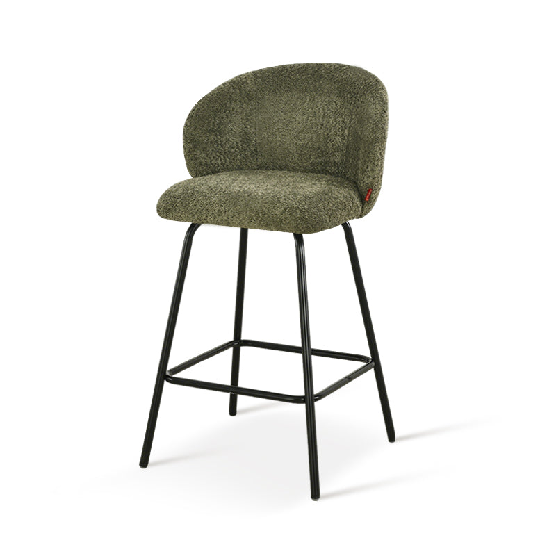 Barhocker Yasin [2er Set] [Boucle-Stoff] [65 cm]
