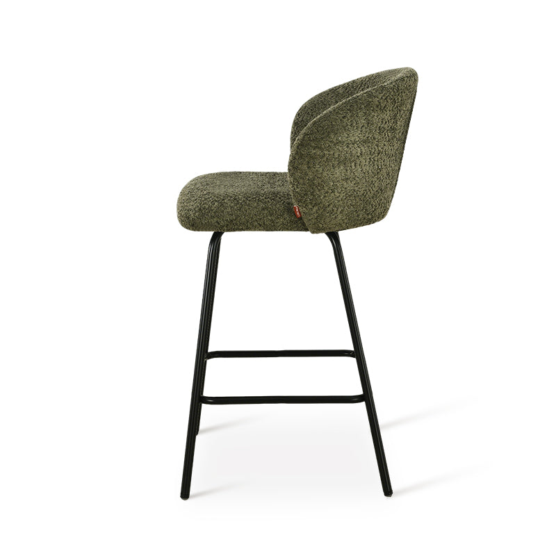 Barhocker Yasin [2er Set] [Boucle-Stoff] [65 cm]
