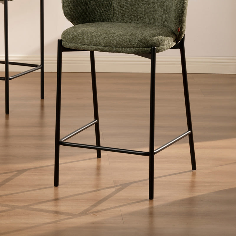 Barhocker Bard [1er-Set] [Leinenoptik-Stoff] [65 cm]