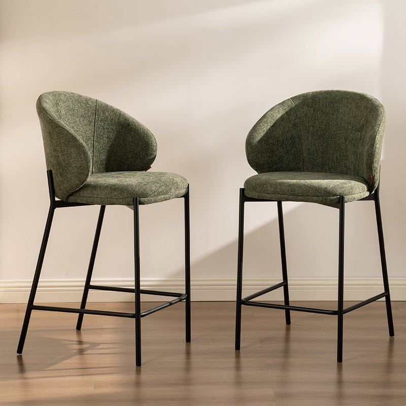 Barhocker Bard [1er-Set] [Leinenoptik-Stoff] [65 cm]