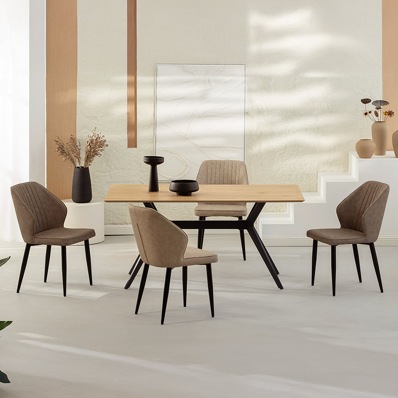 Esszimmerstuhl Aleena [2er Set] [Kunstleder] ofcasafurniture DE