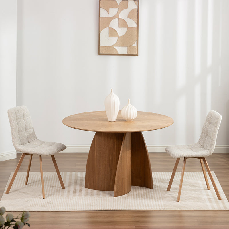 Runder Esstisch Gemma und 4 Esszimmerstühle Aoife Sleek [Esszimmergarnitur]