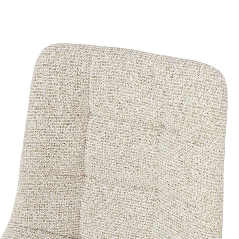 Esszimmerstuhl Aoife Sleek [2er Set] [Leinen Stoff] [Füsse in Metall in Eiche Optik] Ofcasafurniture DE