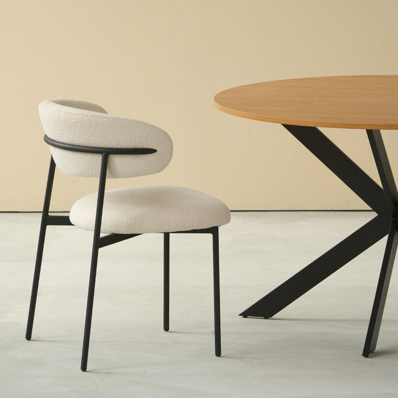 Esszimmerstuhl Zahra [2er Set] [Boucle-Stoff]  [⌀ 1.9 cm]