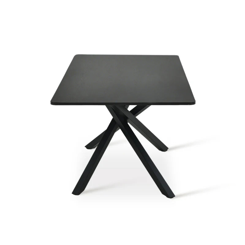 Rechteckiger Esstisch Thalia [Schwarzes Holz oder Walnuss] [180 cm] Ofcasafurniture DE
