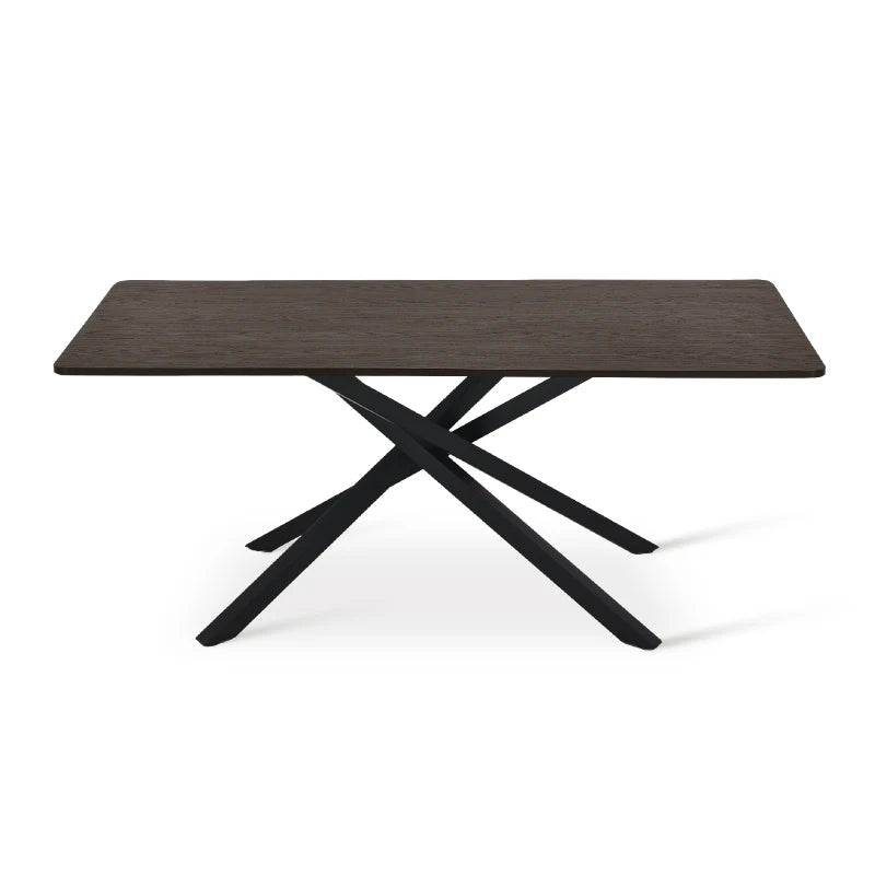 Rechteckiger Esstisch Thalia [Schwarzes Holz oder Walnuss] [180 cm] Ofcasafurniture DE