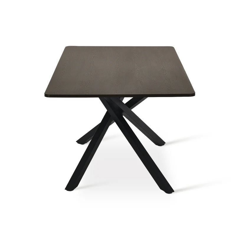 Rechteckiger Esstisch Thalia [Schwarzes Holz oder Walnuss] [180 cm] Ofcasafurniture DE