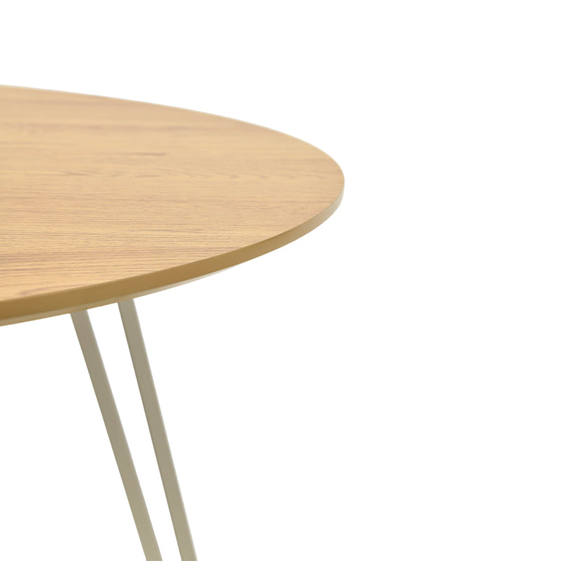 Runder Esstisch Fareeha [Schwarzes Holz] [100 cm] Ofcasafurniture DE