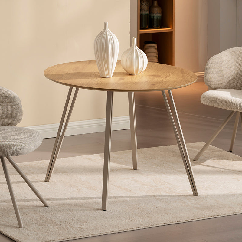 Runder Esstisch Fareeha [Schwarzes Holz] [100 cm] Ofcasafurniture DE