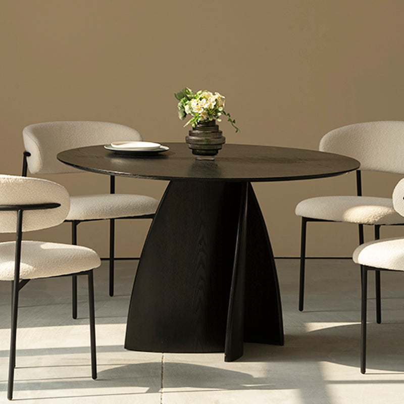 Runder Esstisch Gemma und 4 Esszimmerstuhl Zahra [Esszimmerset] Ofcasafurniture DE