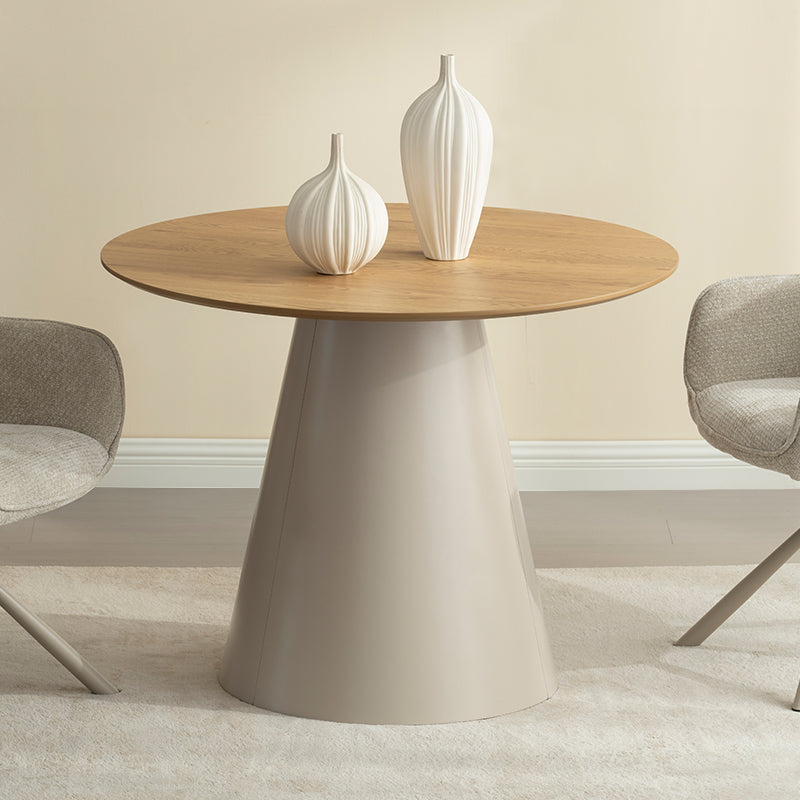 Runder Esstisch Elowen [Grau] [100 cm] Ofcasafurniture DE