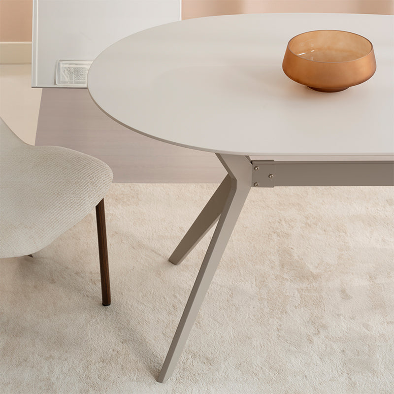 Esstisch Judit ovaler [Beige] [160 cm] Ofcasafurniture DE