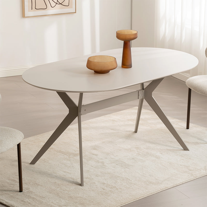 Esstisch Judit ovaler [Beige] [160 cm] Ofcasafurniture DE