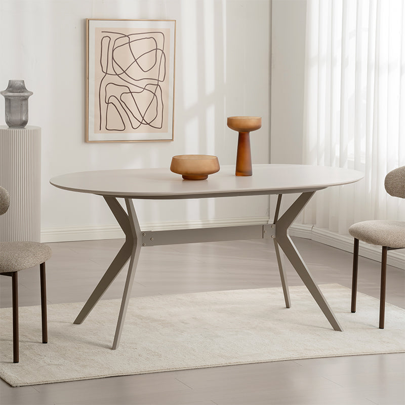 Esstisch Judit ovaler [Beige] [160 cm] Ofcasafurniture DE