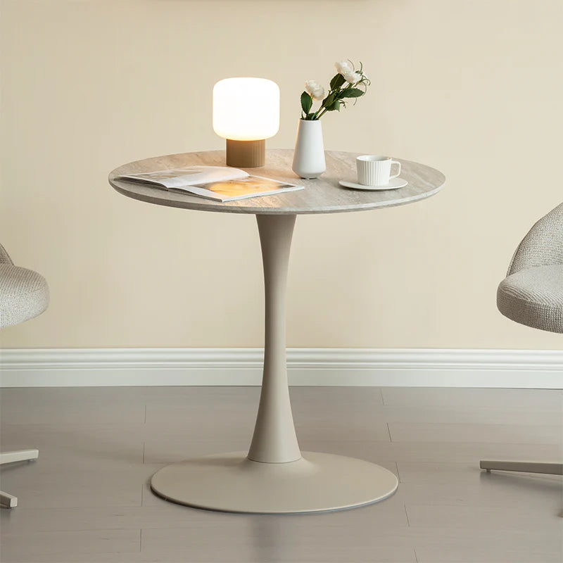 Runder Esstisch Tiana und 2 Paislee 360° drehbarer Esszimmerstuhl [Esszimmerset]