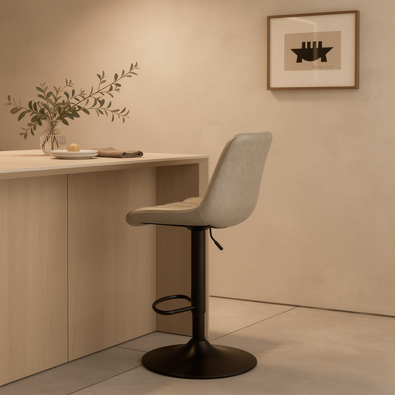 Barhocker Jarvis AH [2er Set] [Kunstleder] [62cm-82cm]